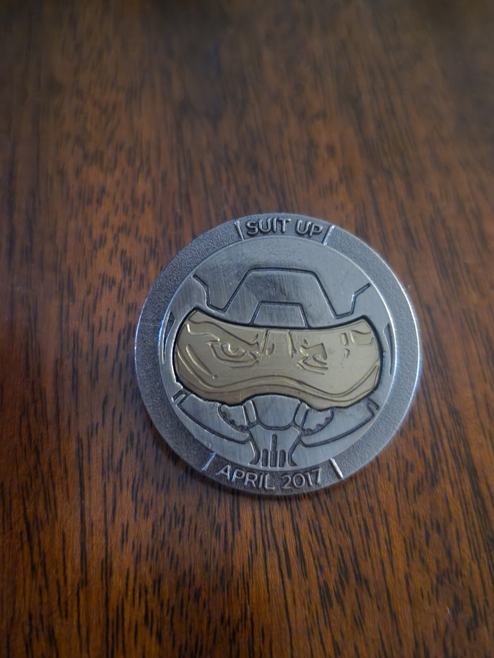 Suit Up & Viking Helmet Lapel Pin -